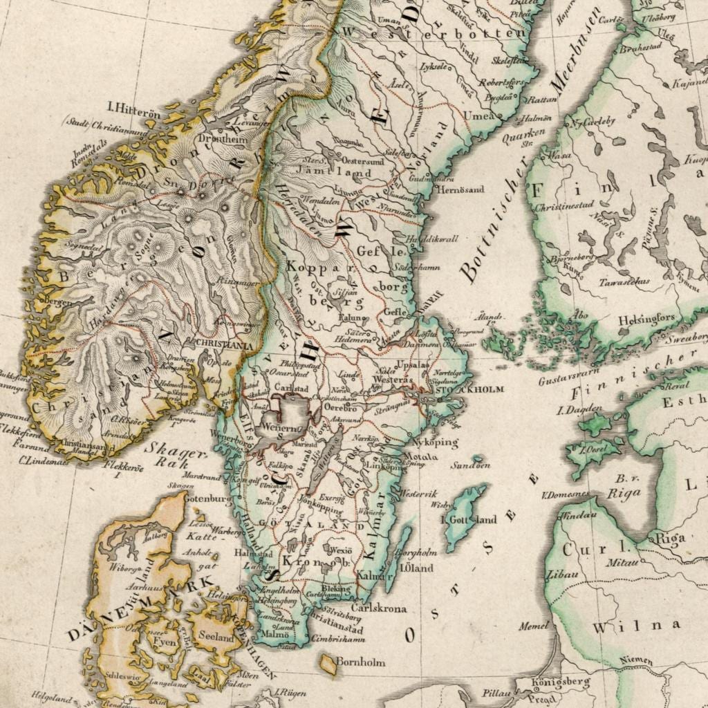 Mapa de l'antiga Finlàndia