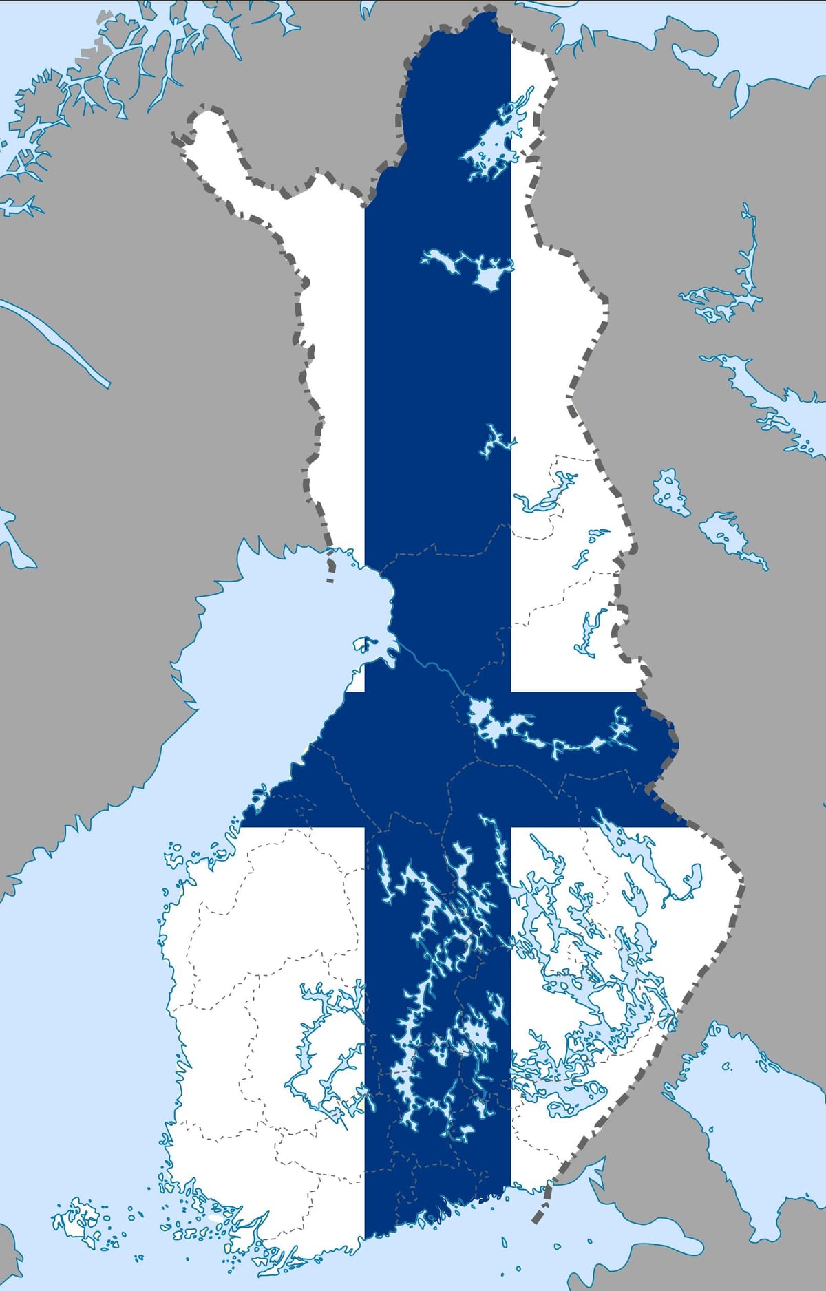 Finlàndia mapa bandera
