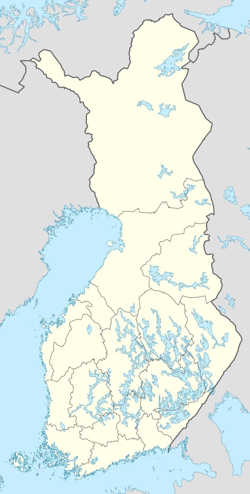 Finlàndia mapa de localització