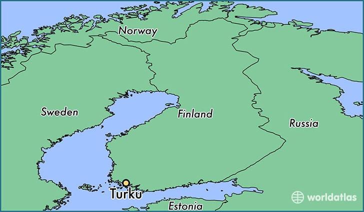 Mapa de turku de Finlàndia
