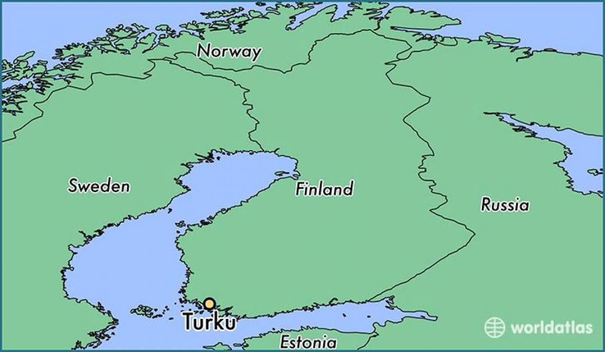 Mapa de turku de Finlàndia
