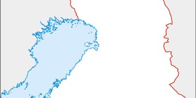 En blanc mapa de Finlàndia