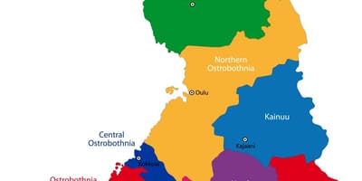Finlàndia províncies mapa