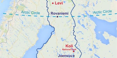 Rovaniemi mapa Finlàndia