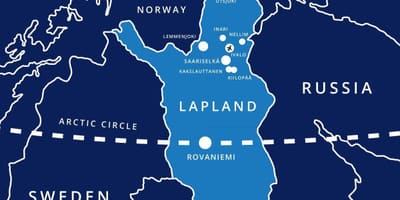 Mapa de saariselka Finlàndia